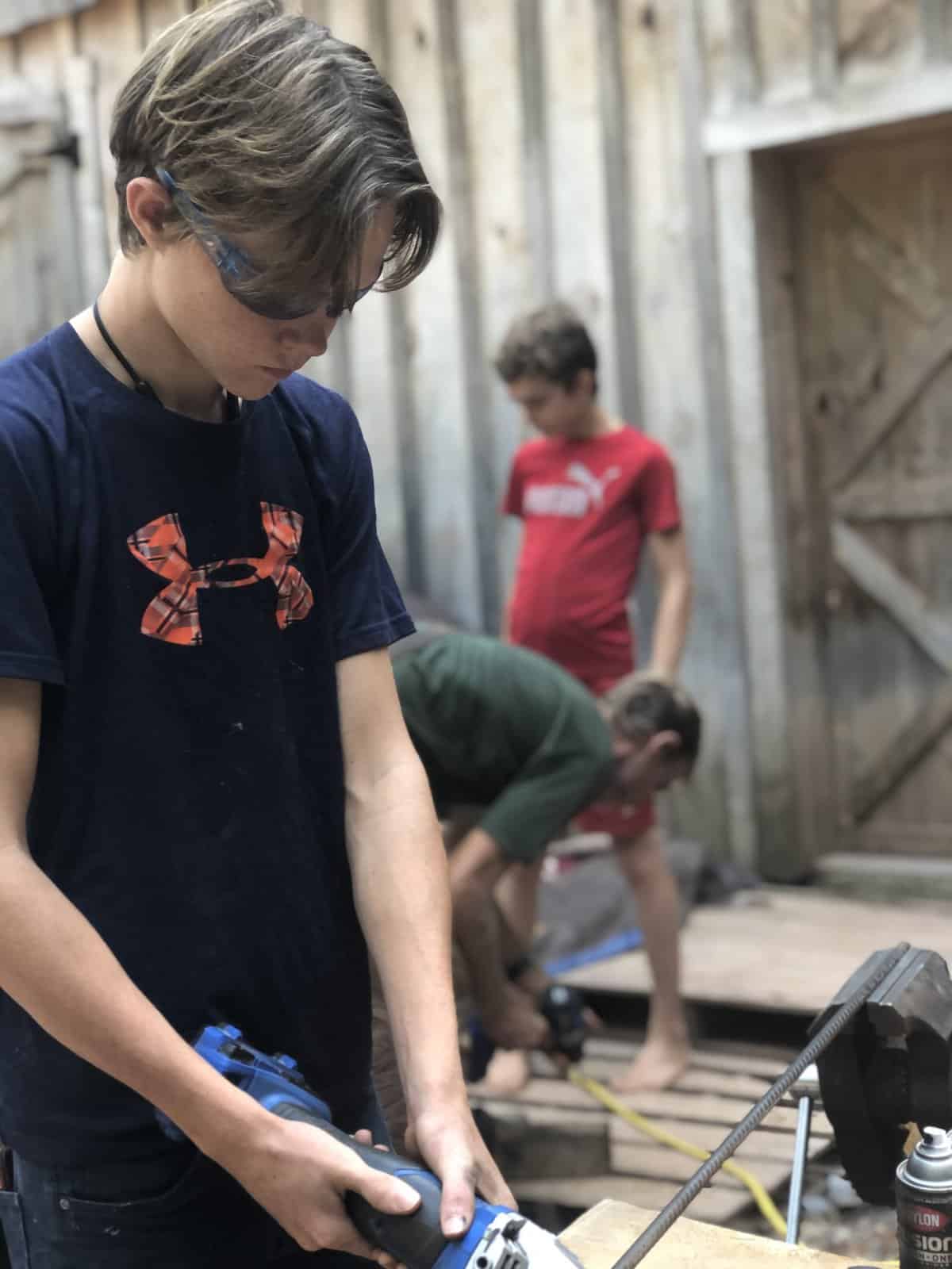 Making Rebar Railings for our Loft and Stairs - Ridge Haven Homestead