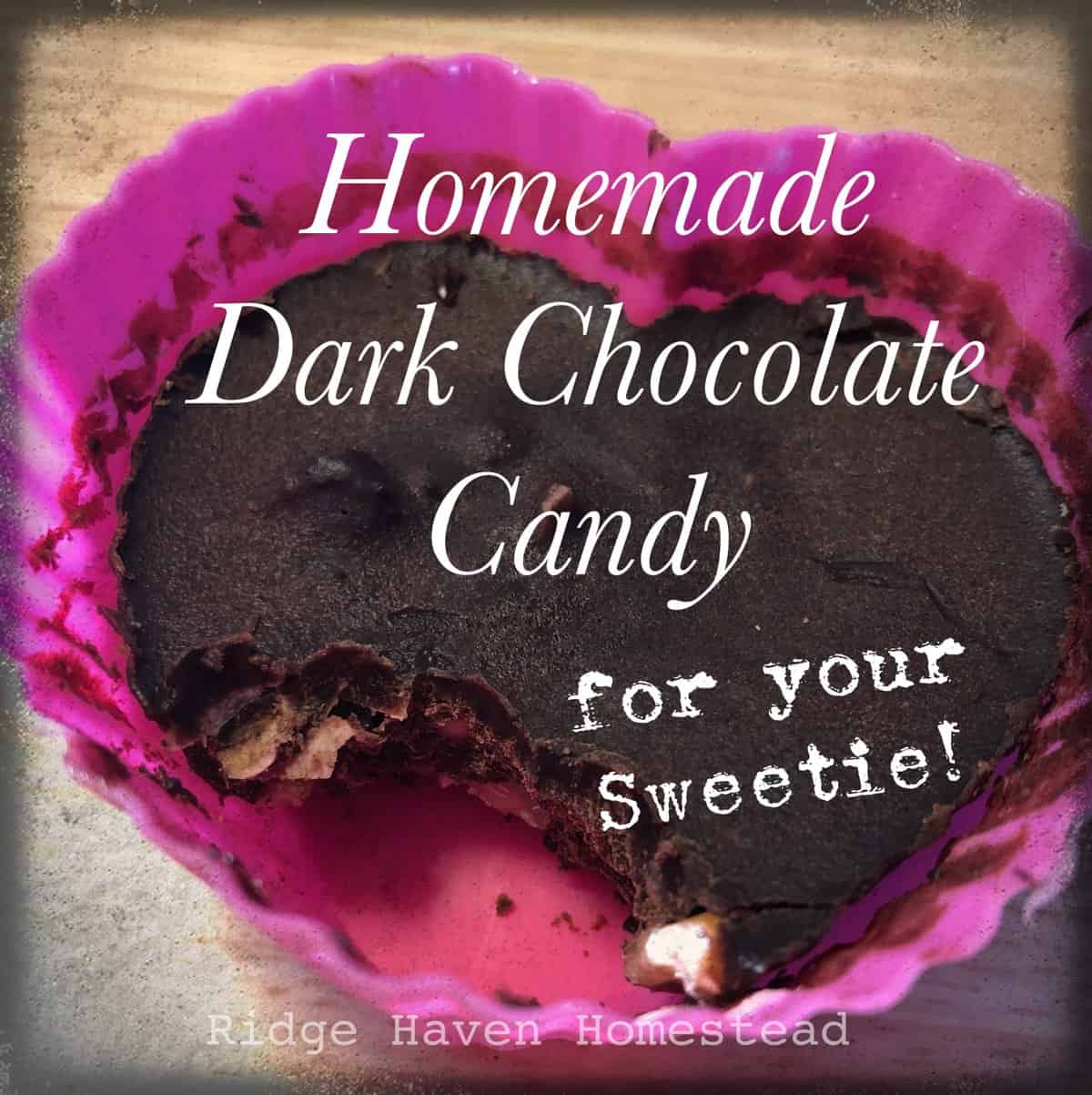 Homemade Dark Chocolate Candy for Your Valentine! 💘 Shh…it’s healthy